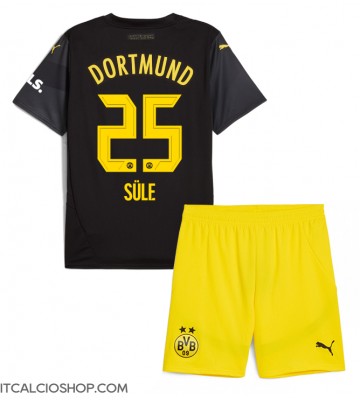 Borussia Dortmund Niklas Sule #25 Seconda Maglia Bambino 2024-25 Manica Corta (+ Pantaloni corti)